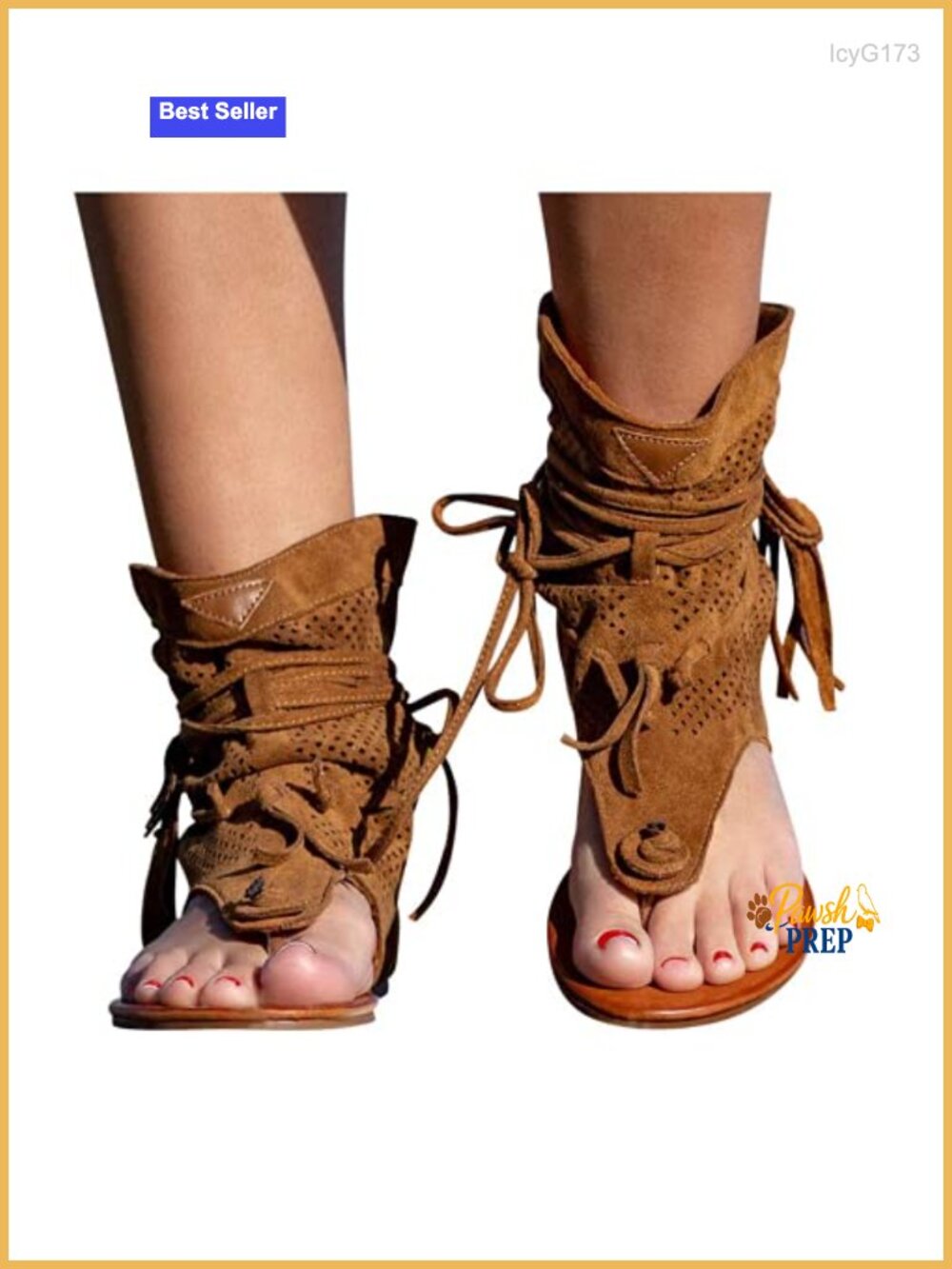 Tassel Sandals for Women, Retro Bohemian Gladiator Fringe Flip-Flops, Flat